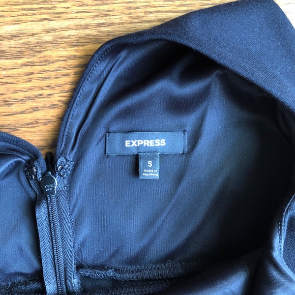 Express Small Sleeveless Cocktail Little Black Dress - Picture 4 of 5